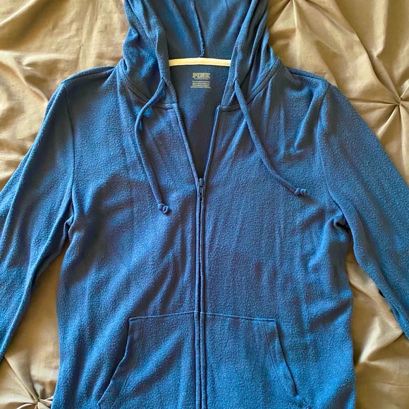 Blue PINK Zip Up Jacket - Picture 1 of 3